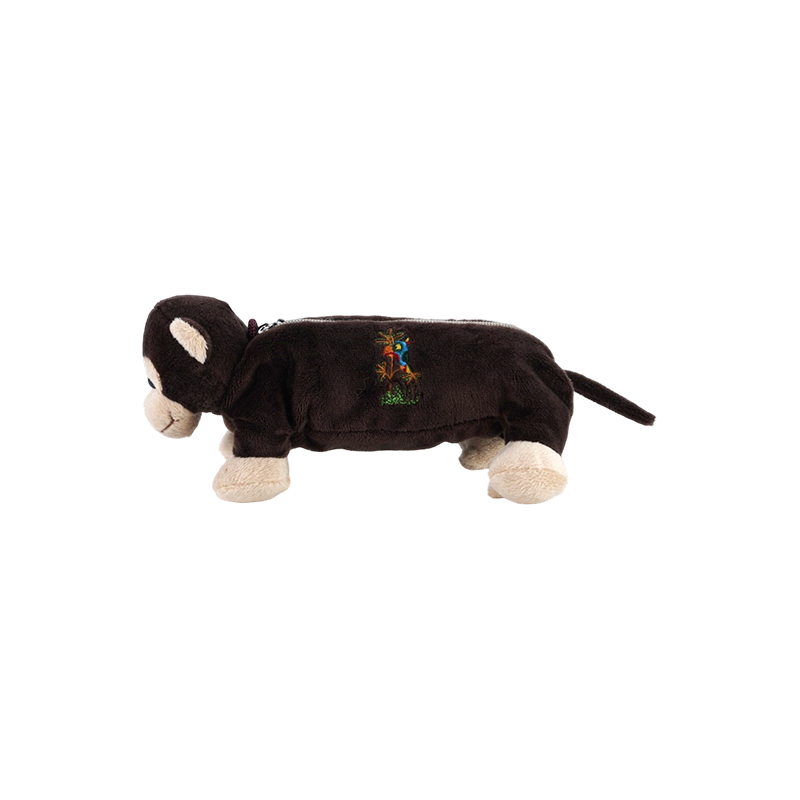 STA0986 動物ぬいぐるみ鉛筆ケースコレクション – カエル/サル/ライオン/ゾウ/豚