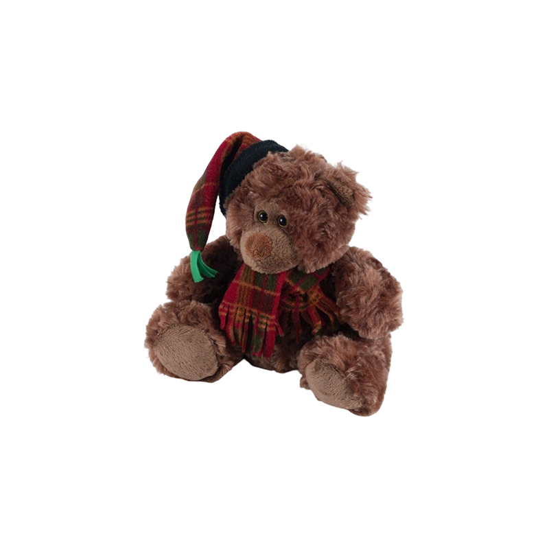 STA01314 クリスマスフォレスト動物ぬいぐるみコレクション — ライオン / ゾウ / パンダ / ヒグマ