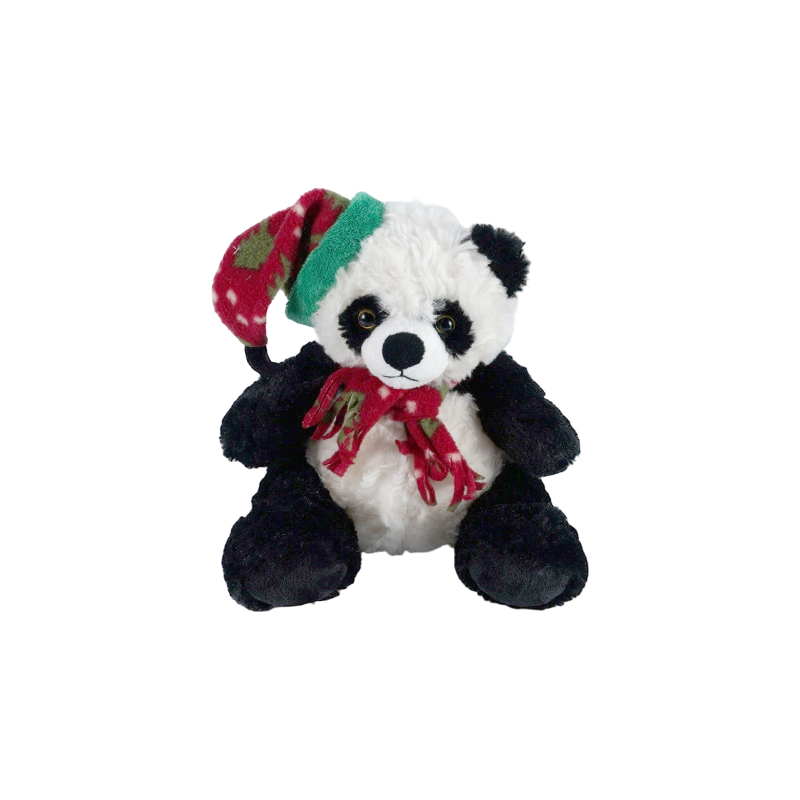STA01314 クリスマスフォレスト動物ぬいぐるみコレクション — ライオン / ゾウ / パンダ / ヒグマ