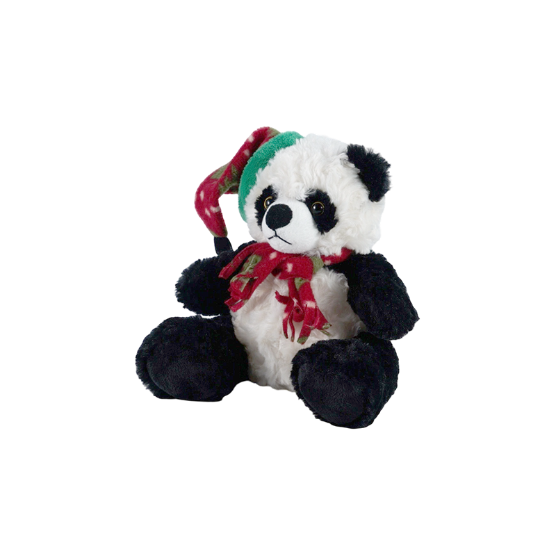 STA01314 クリスマスフォレスト動物ぬいぐるみコレクション — ライオン / ゾウ / パンダ / ヒグマ